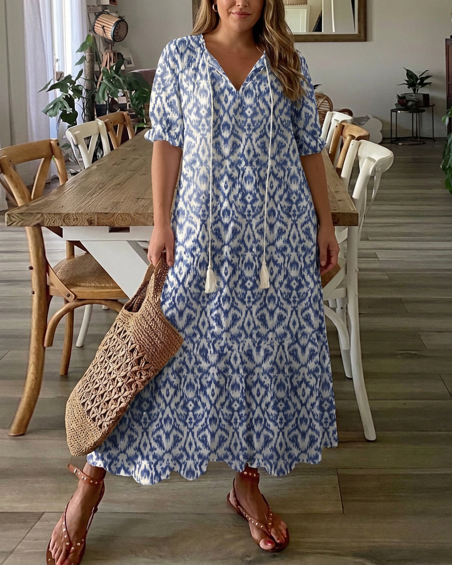 Carol - Classic Floral Midi Dress