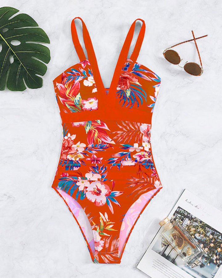 Pamela - Chic Floral One-Piece