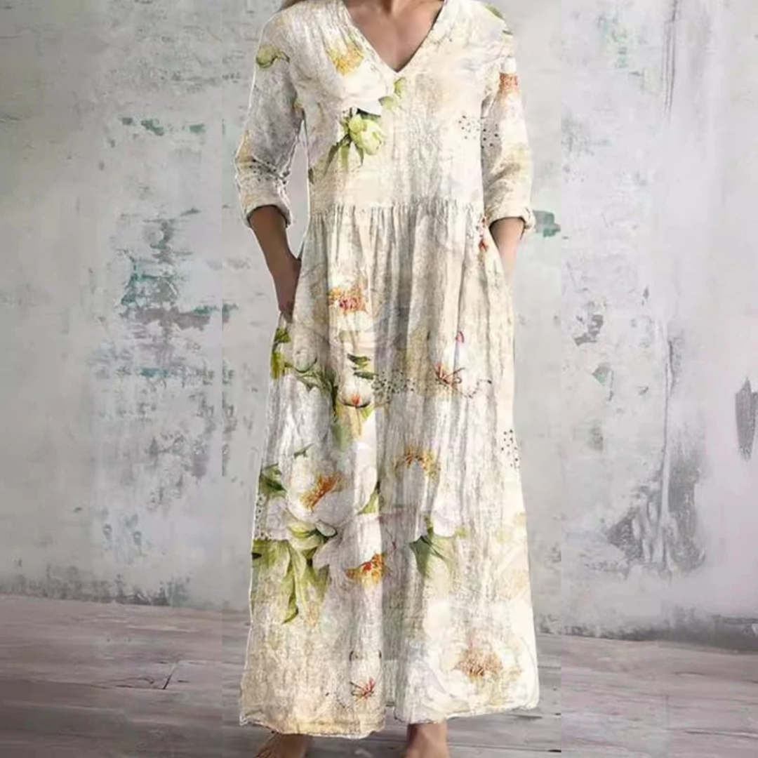 Karen - Soft Floral Day Dress