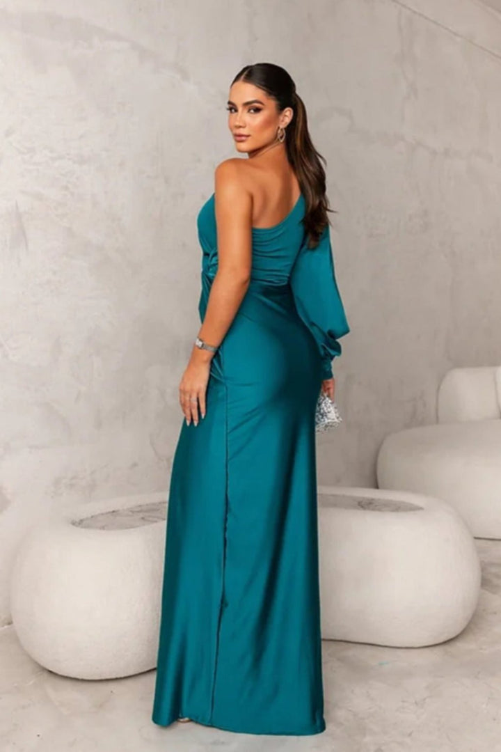 Loretta - One Shoulder Draped Dress