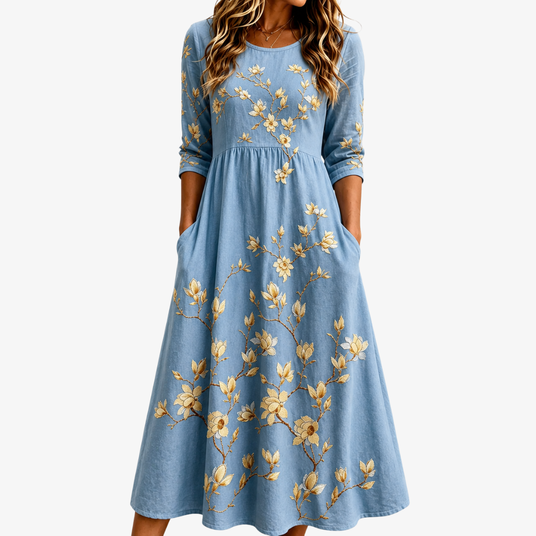 Lillian - Timeless Botanical Dress