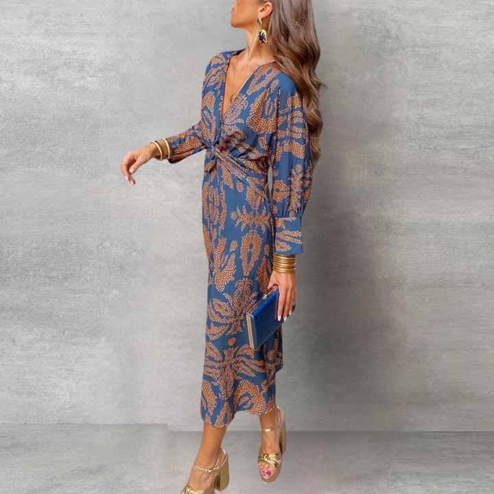 Constance - Elegant Fitted Midi Dress