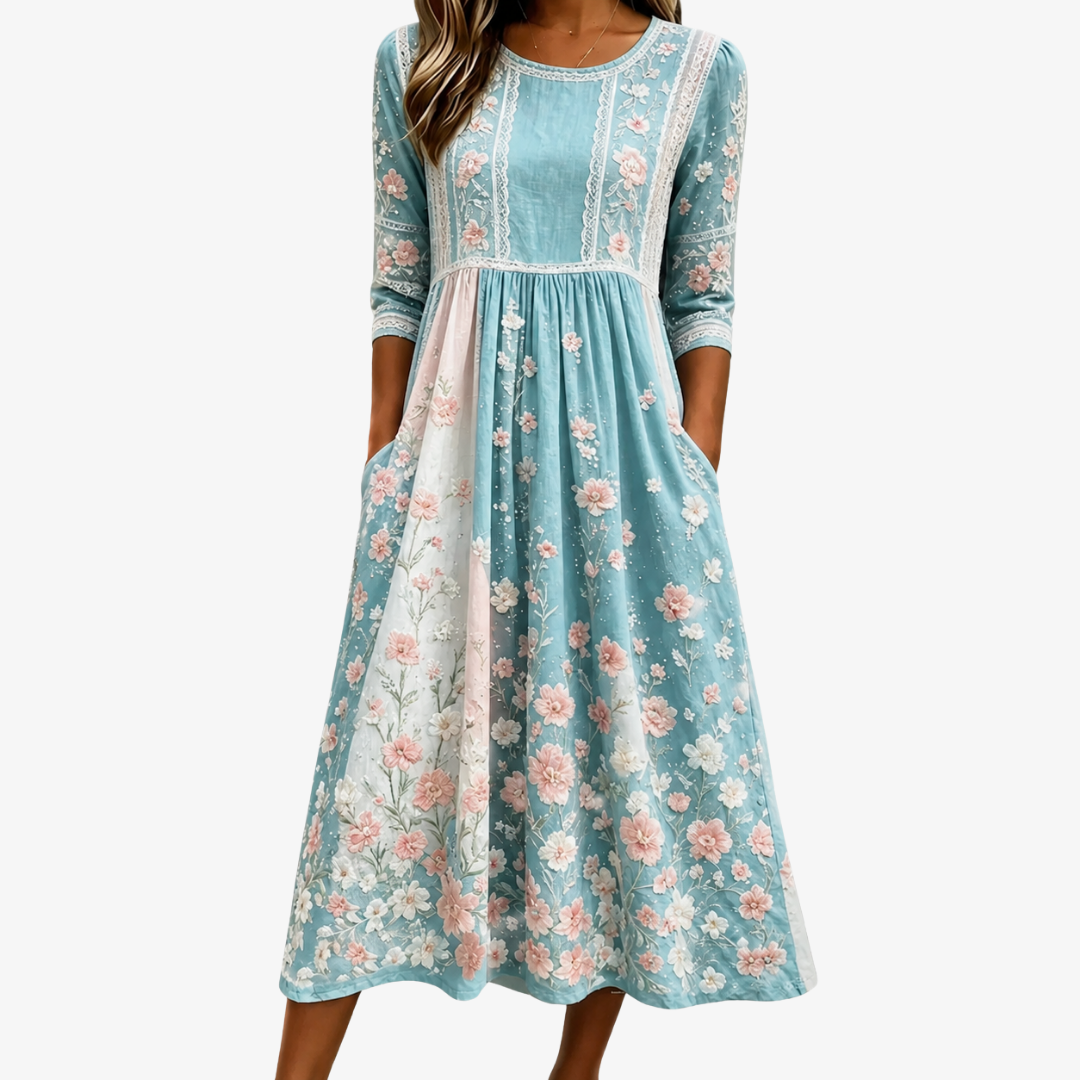 Thelma - Vintage Floral Dress