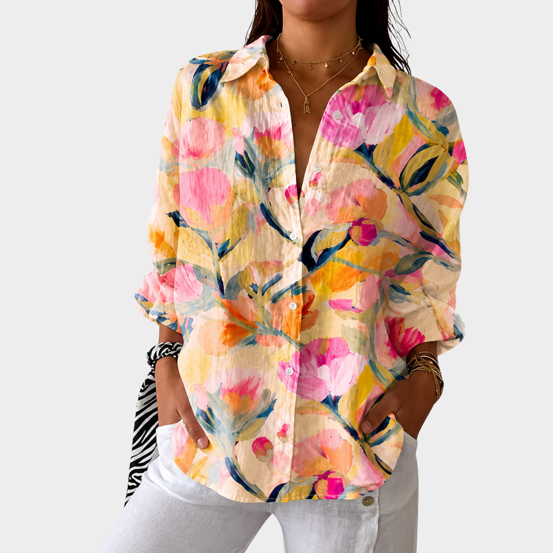 Judy - Pastel Garden Shirt