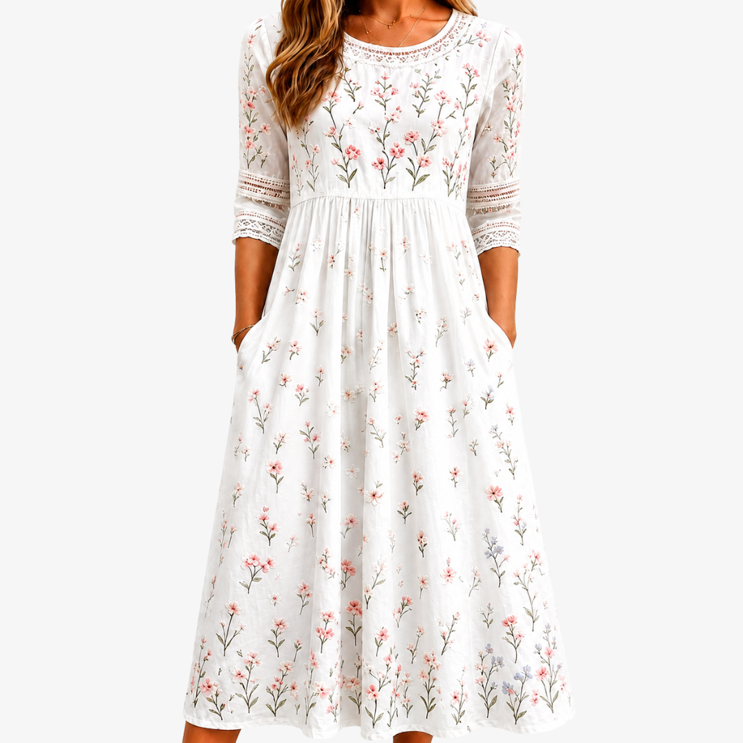 Jean - Timeless Floral Dress