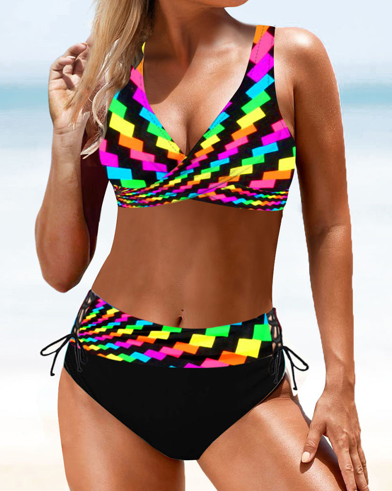 Bella - Bright Abstract Bikini Set