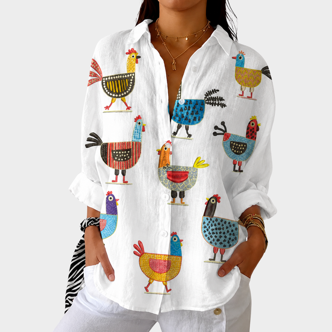 Bonnie - Artistic Bird Shirt