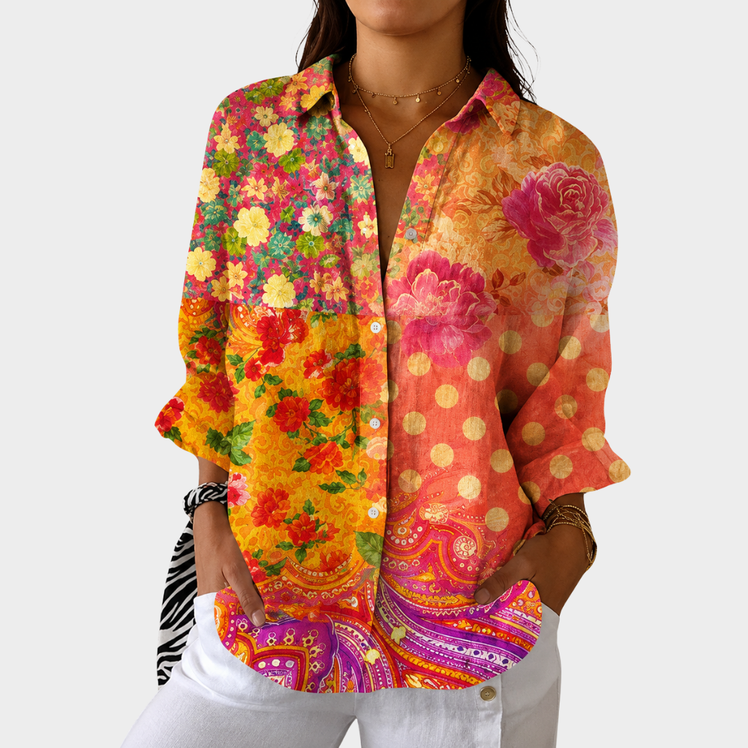 Gloria - Romantic Patchwork Shirt