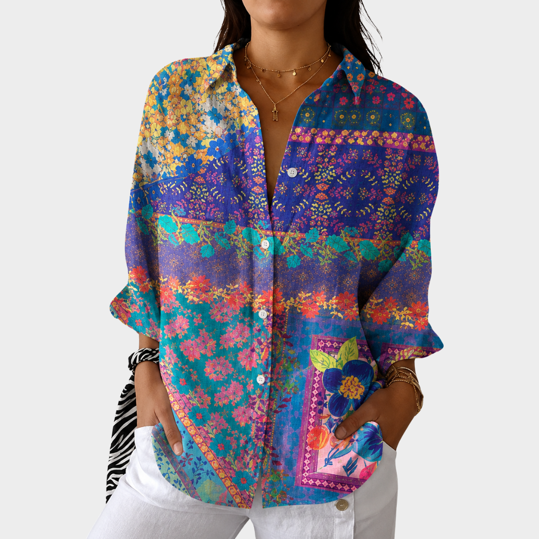 Eileen - Floral Patchwork Shirt