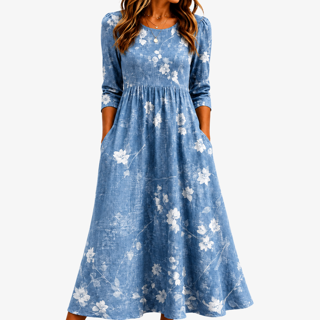 Lois - Timeless Floral Dress