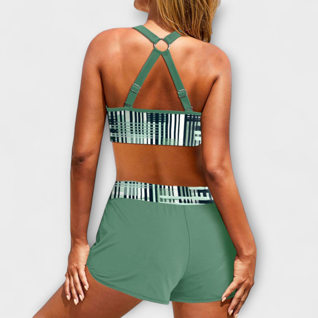 Nora - High-Waisted Ribbed Bikini