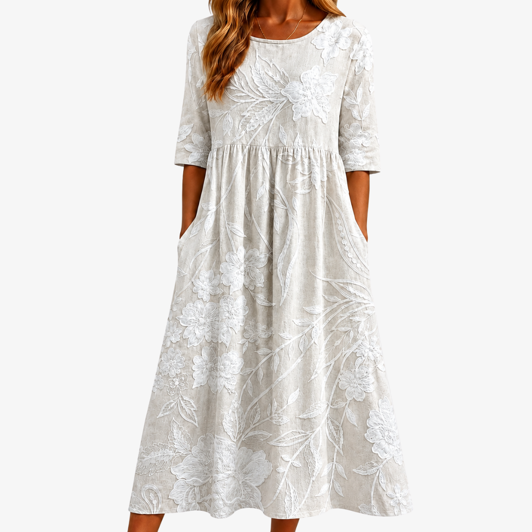 Roberta - Timeless Floral Day Dress