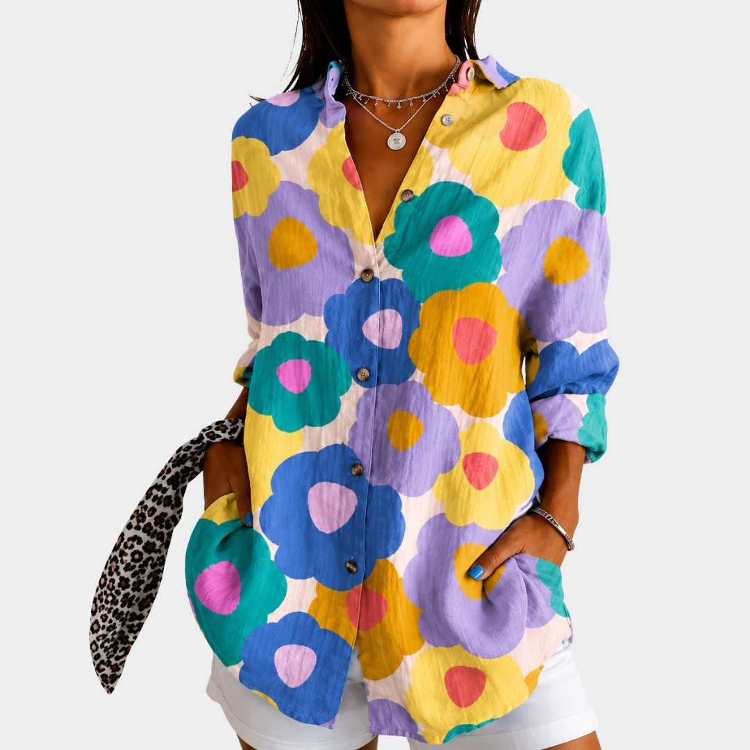 Marcia - Bright Daisy Shirt