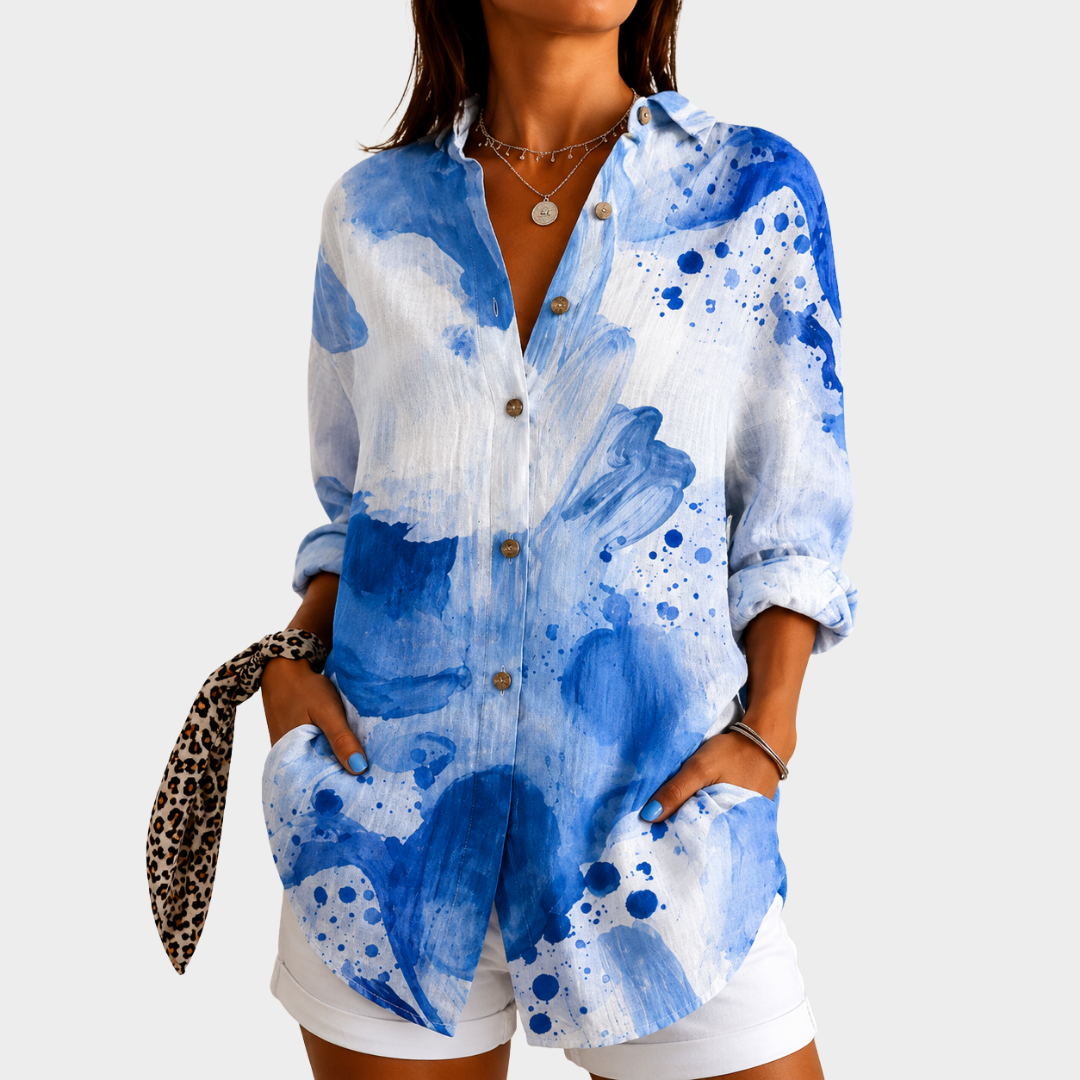 Virginia - Coastal Brushstroke Shirt