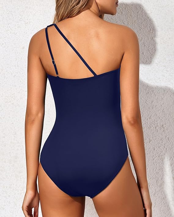 Grace - Tropical One Shoulder Swimsuit