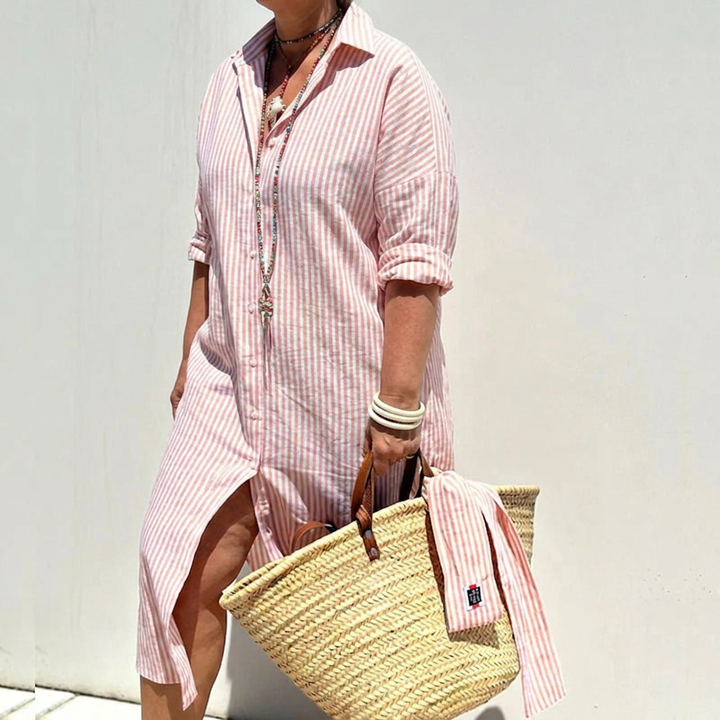 Pamela - Classic Button Shirt Dress