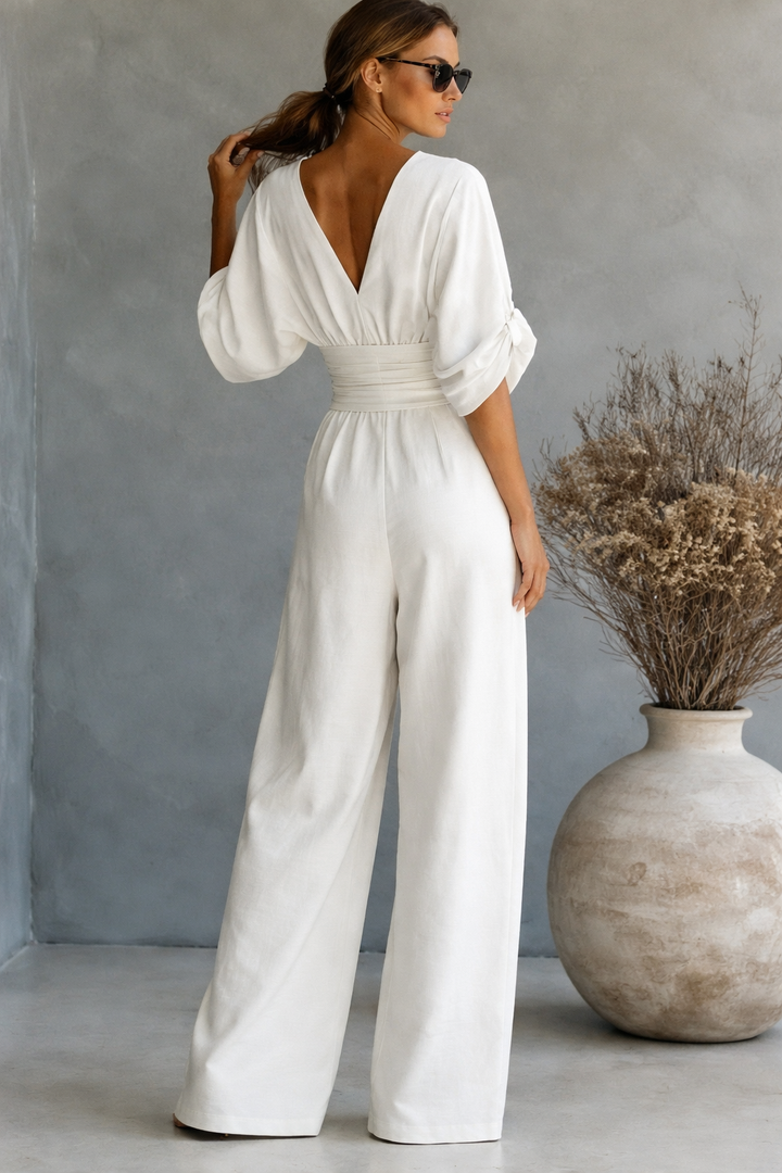Margaret - Flattering V-Neck Jumpsuit