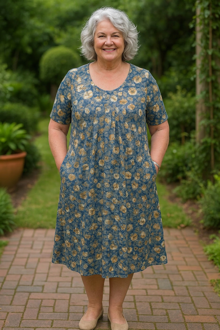 Elaine - Classic Pocket Midi Dress