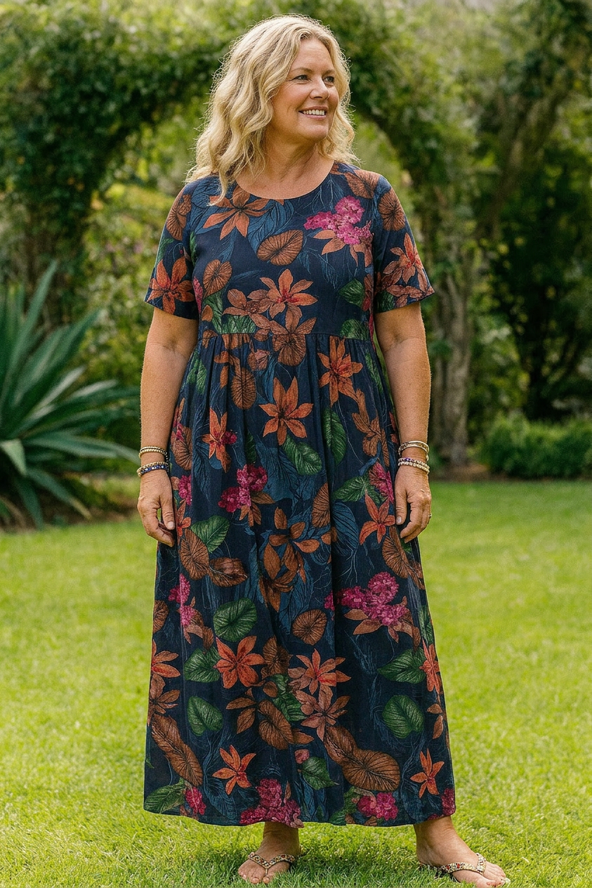 Joyce - Graceful Floral Maxi Dress