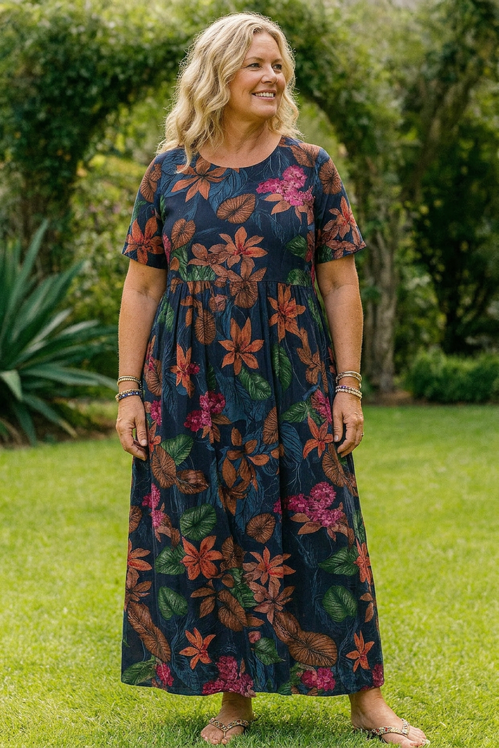 Joyce - Graceful Floral Maxi Dress