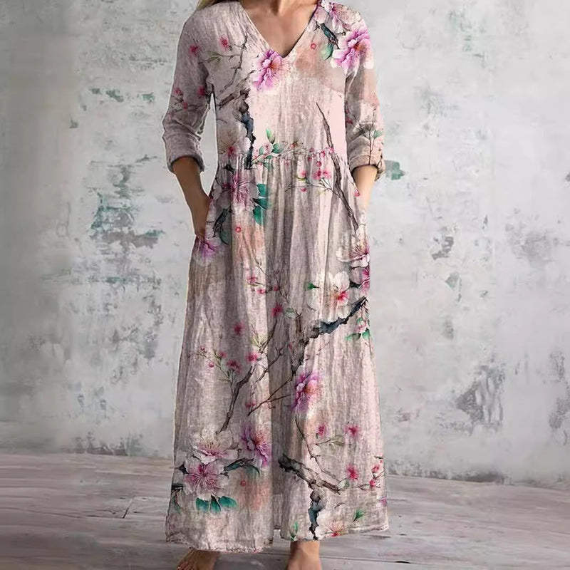 Teresa - Soft Floral Maxi Dress