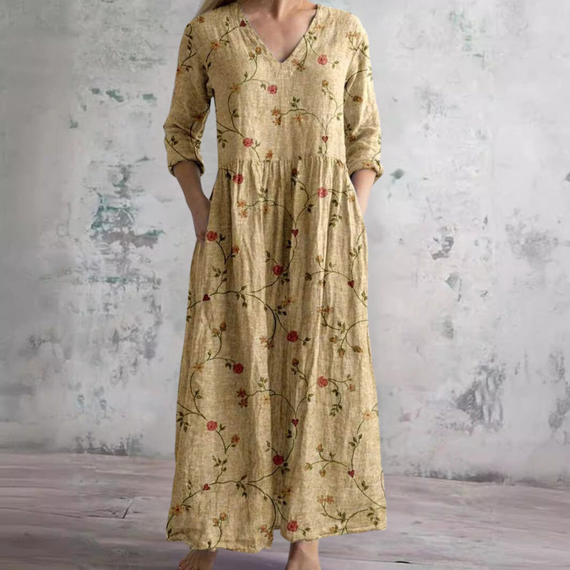 Brenda - Timeless Floral Maxi Dress