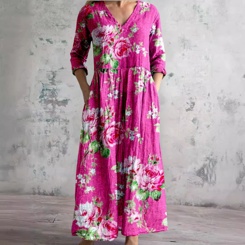 Diane - Vibrant Floral Maxi Dress