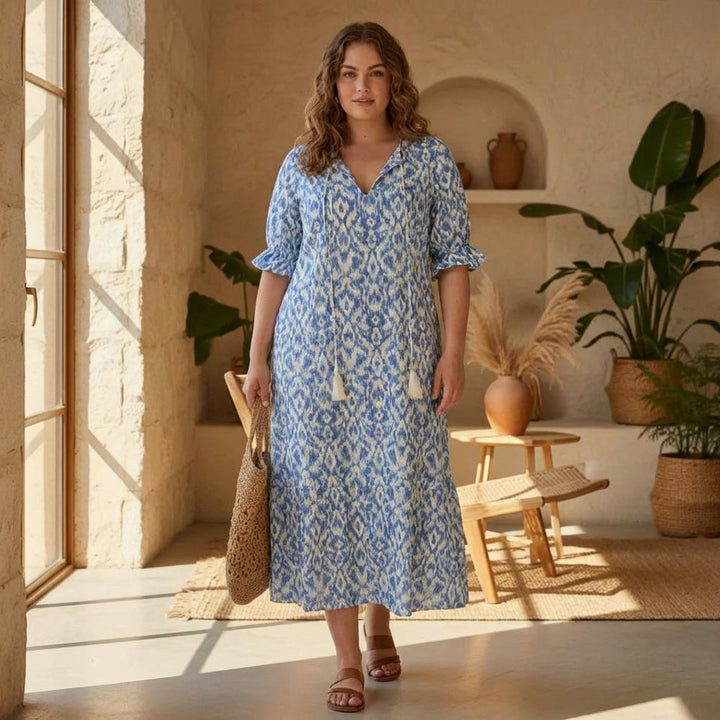 Carol - Classic Floral Midi Dress