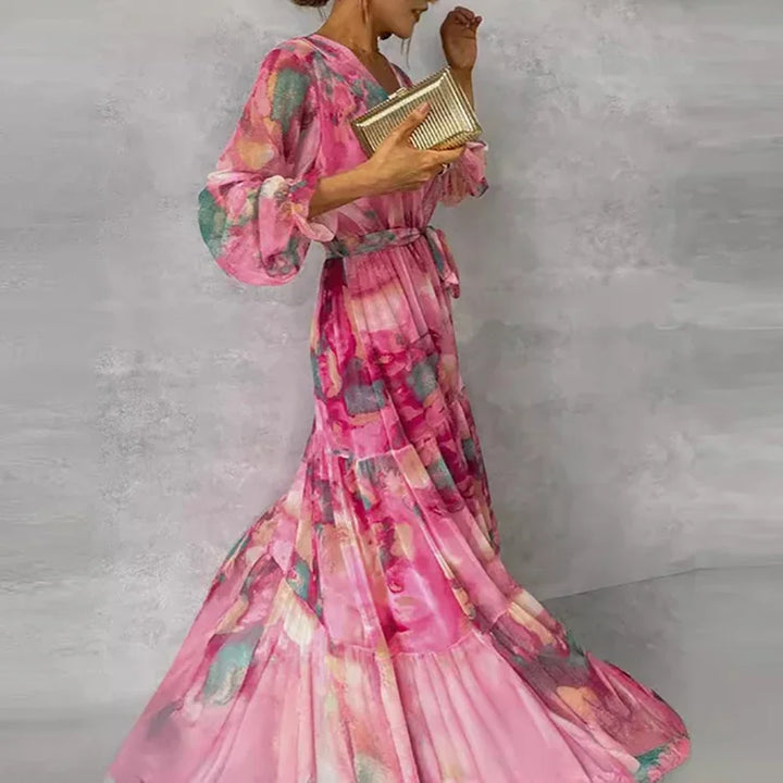 Serena - Elegant Printed Maxi Dress