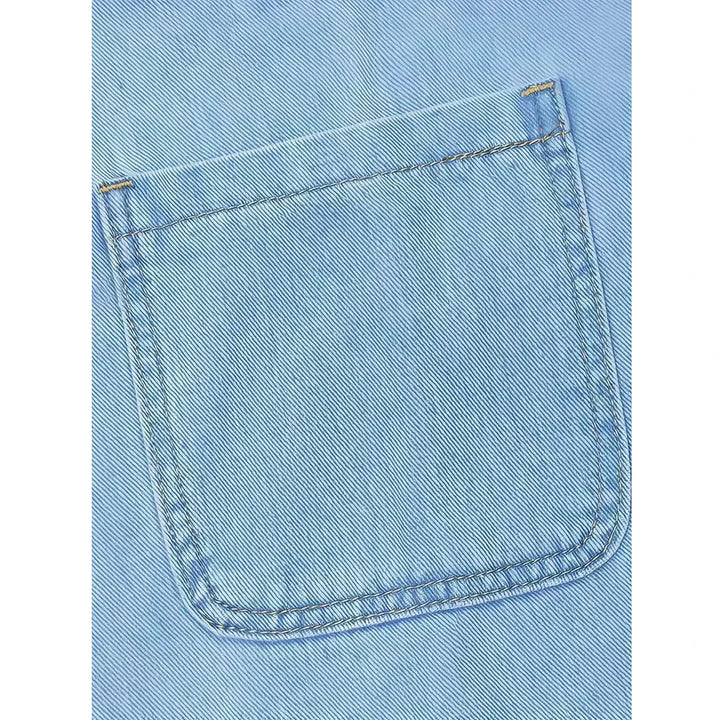 Lunariah - Casual Denim Pocket Dress