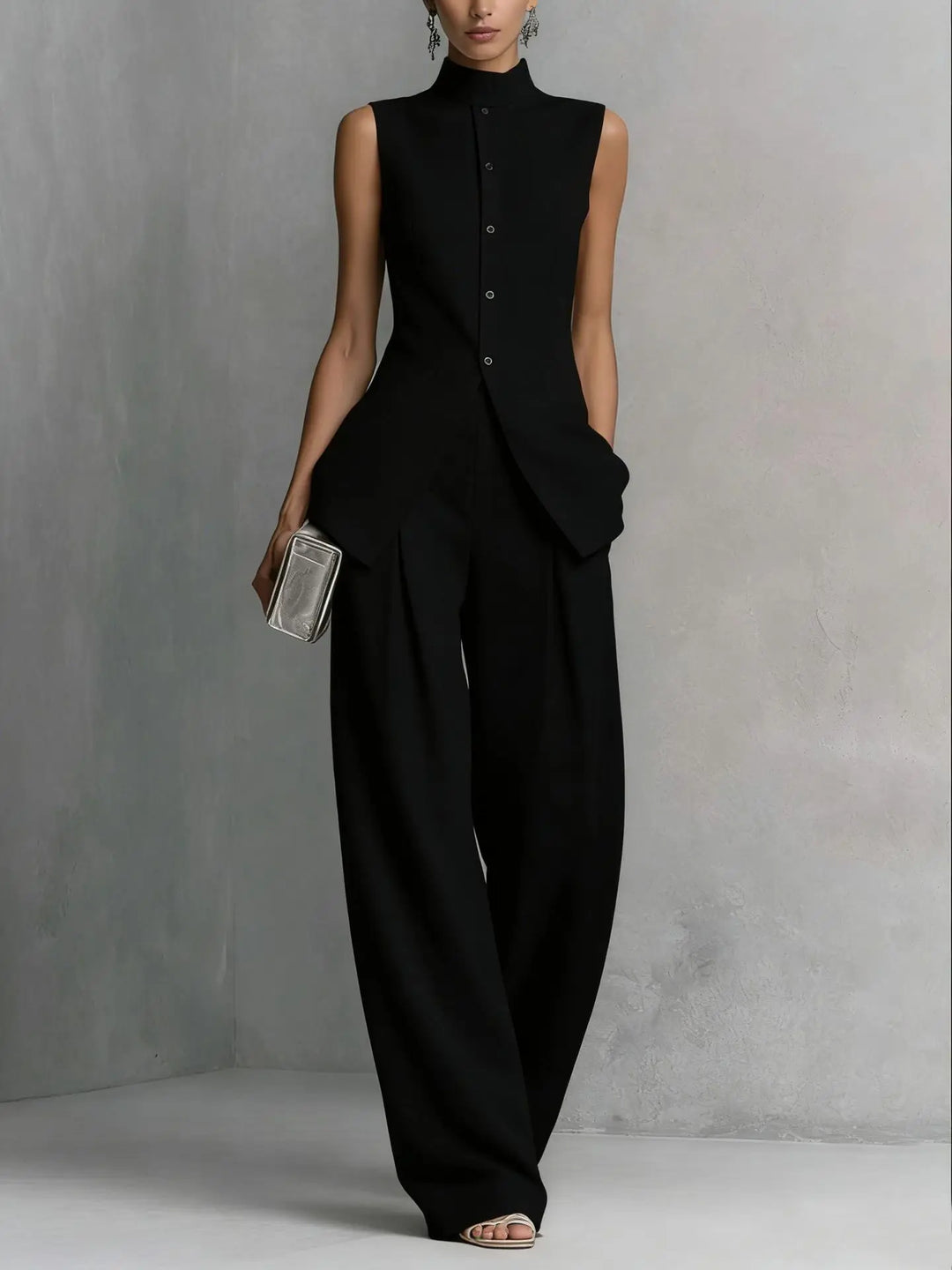 Phyllis - High-Neck Two-Piece Set
