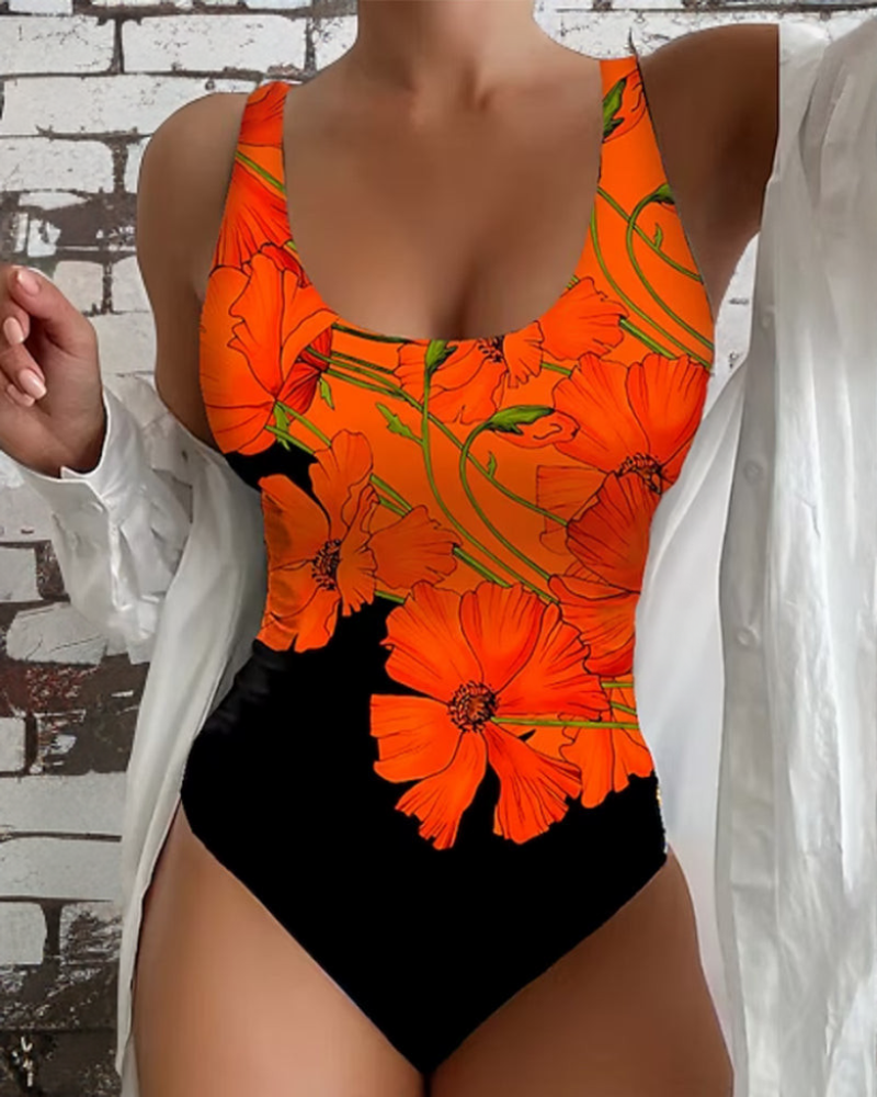 Lucy - Bold Floral One Piece