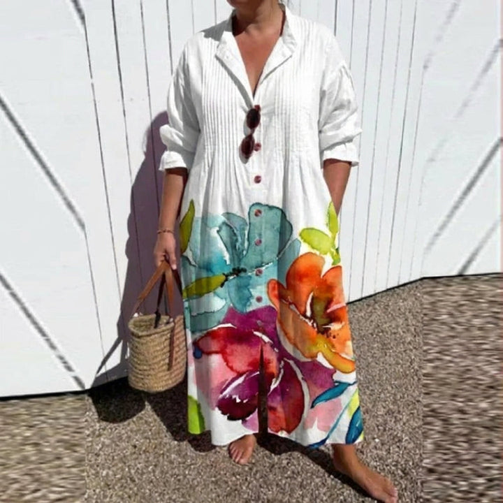 Diane - Effortless Button Maxi Dress