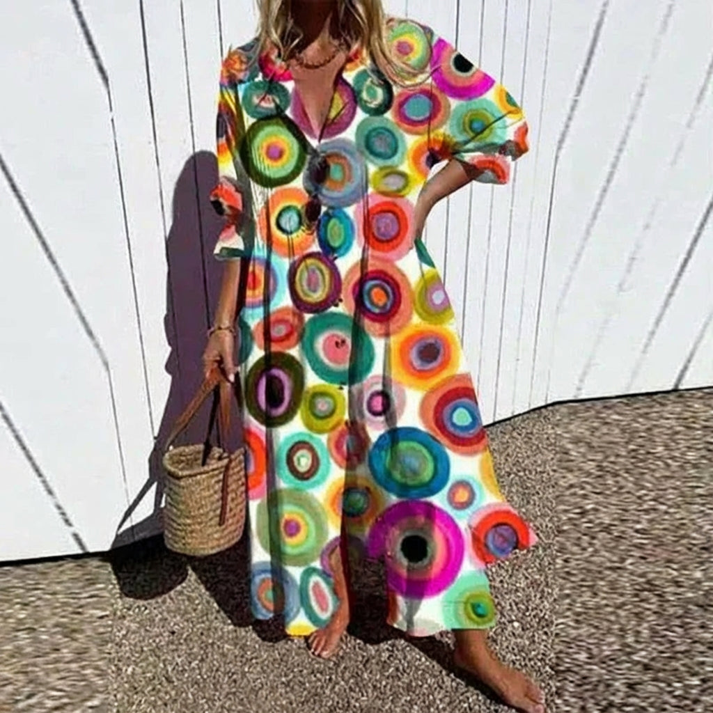 Diane - Effortless Button Maxi Dress