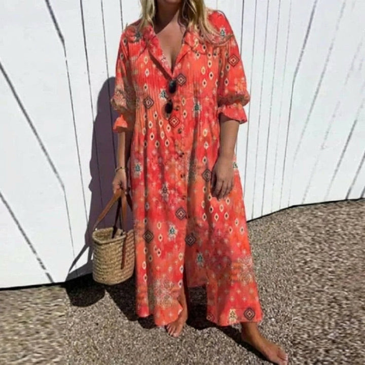 Diane - Effortless Button Maxi Dress