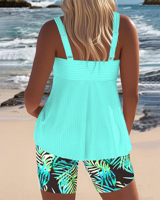Karen - Flattering Tankini Ribbed Set