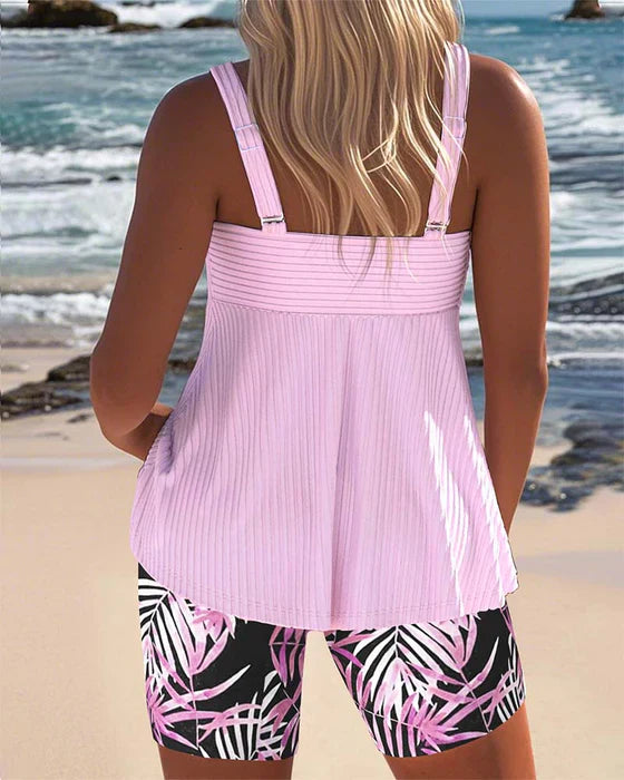 Karen - Flattering Tankini Ribbed Set