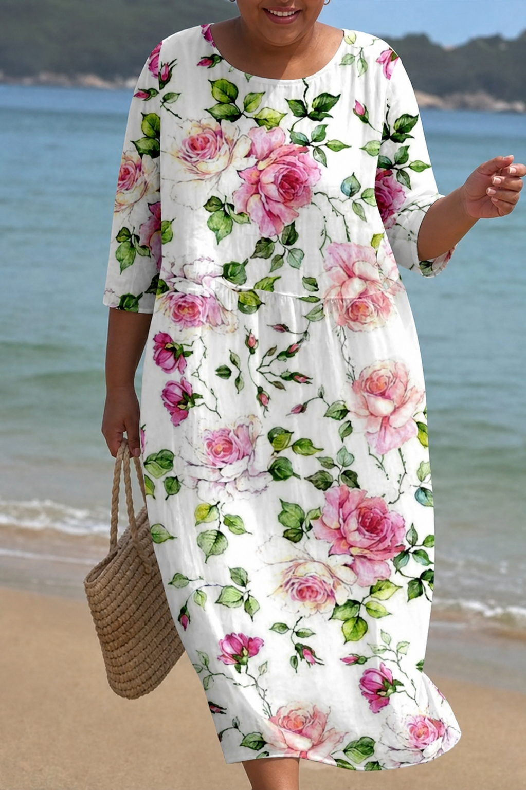 Judith - Floral Coastal Maxi Dress