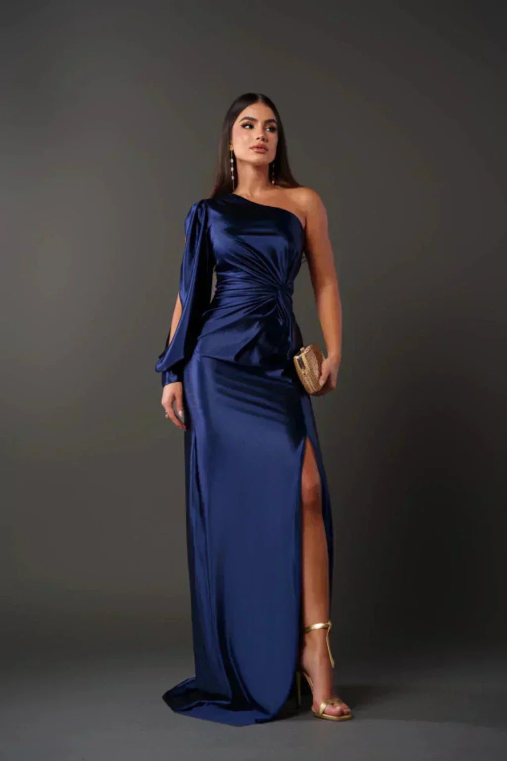 Loretta - One Shoulder Draped Dress