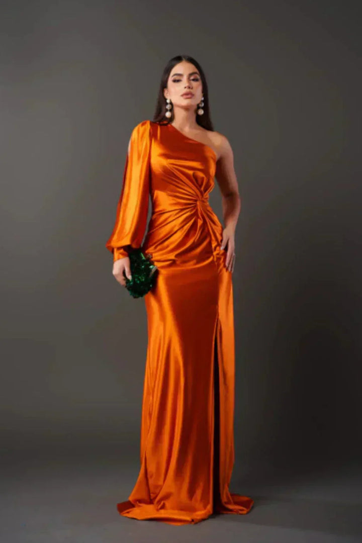 Loretta - One Shoulder Draped Dress