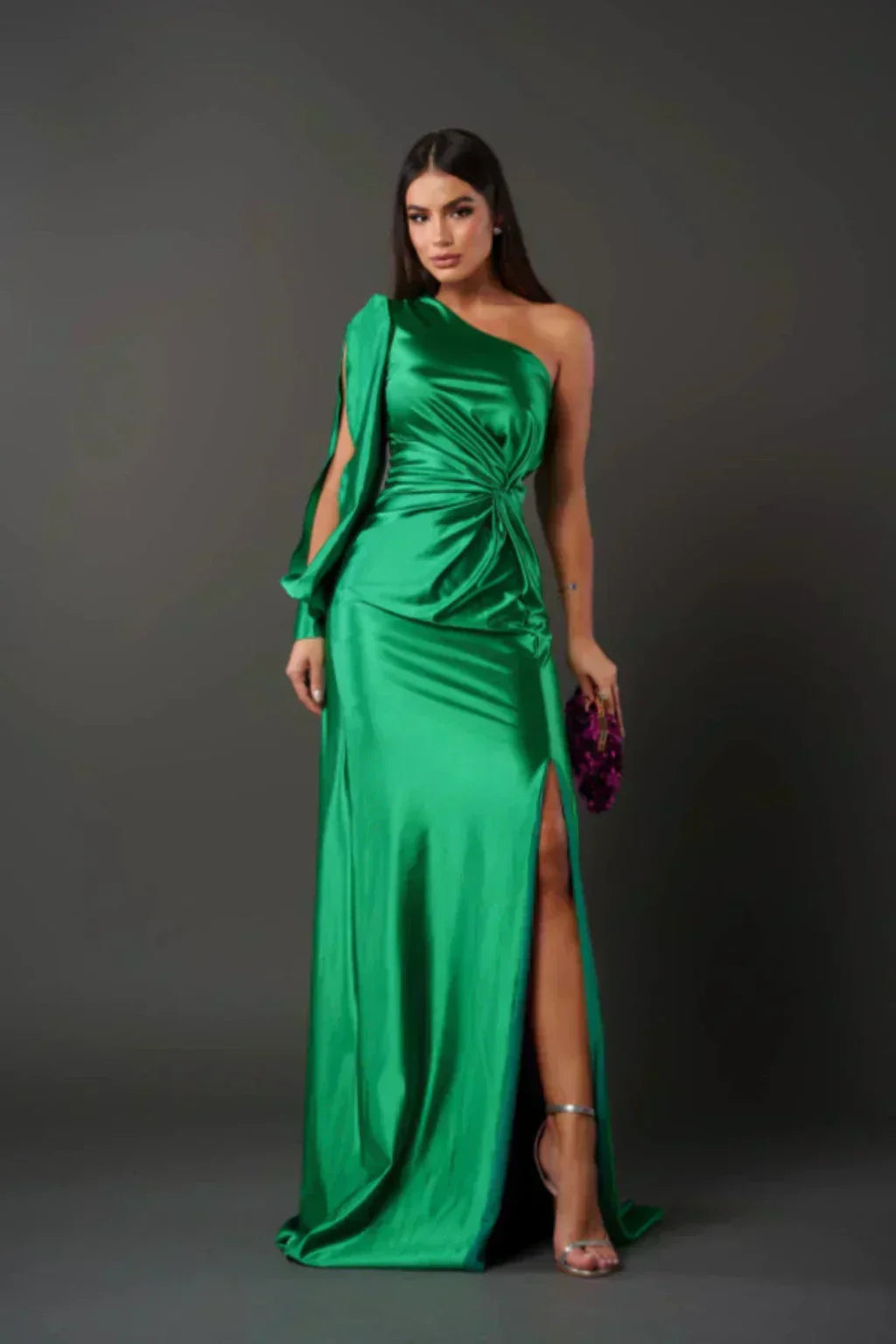 Loretta - One Shoulder Draped Dress