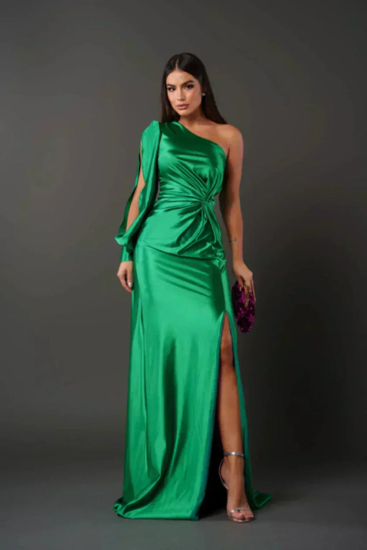 Loretta - One Shoulder Draped Dress
