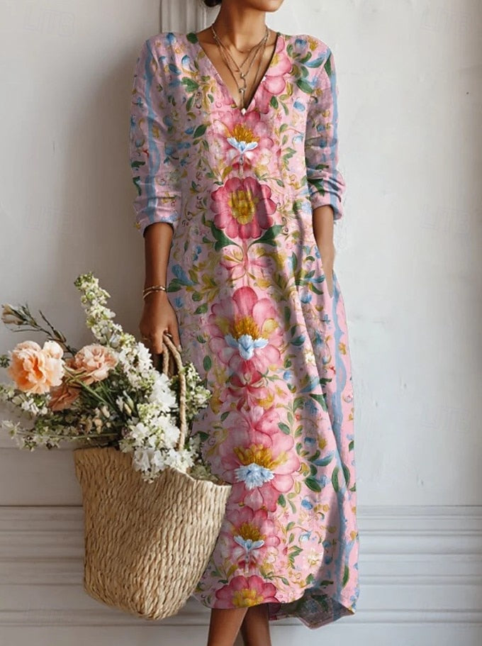 Kelly - Delicate Floral Midi Dress