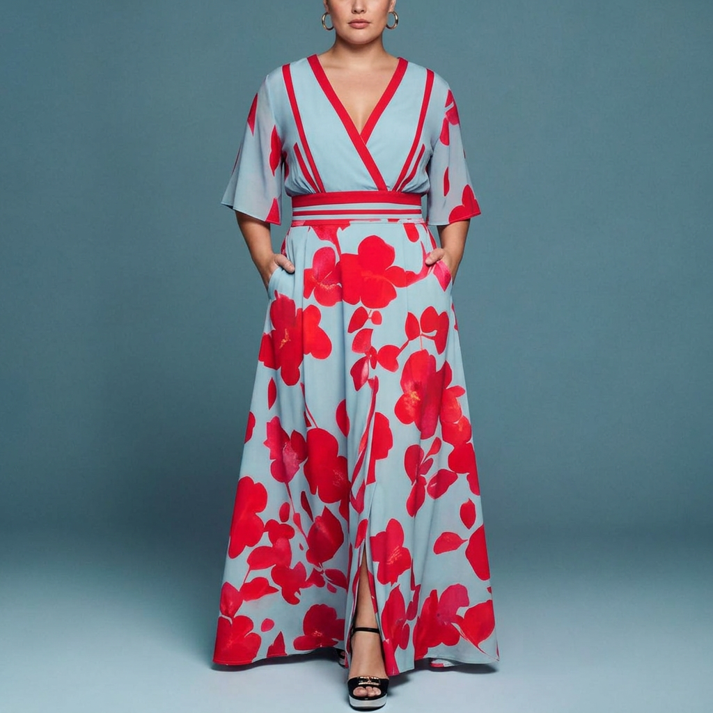 Cynthia - Timeless V-Neck Dress