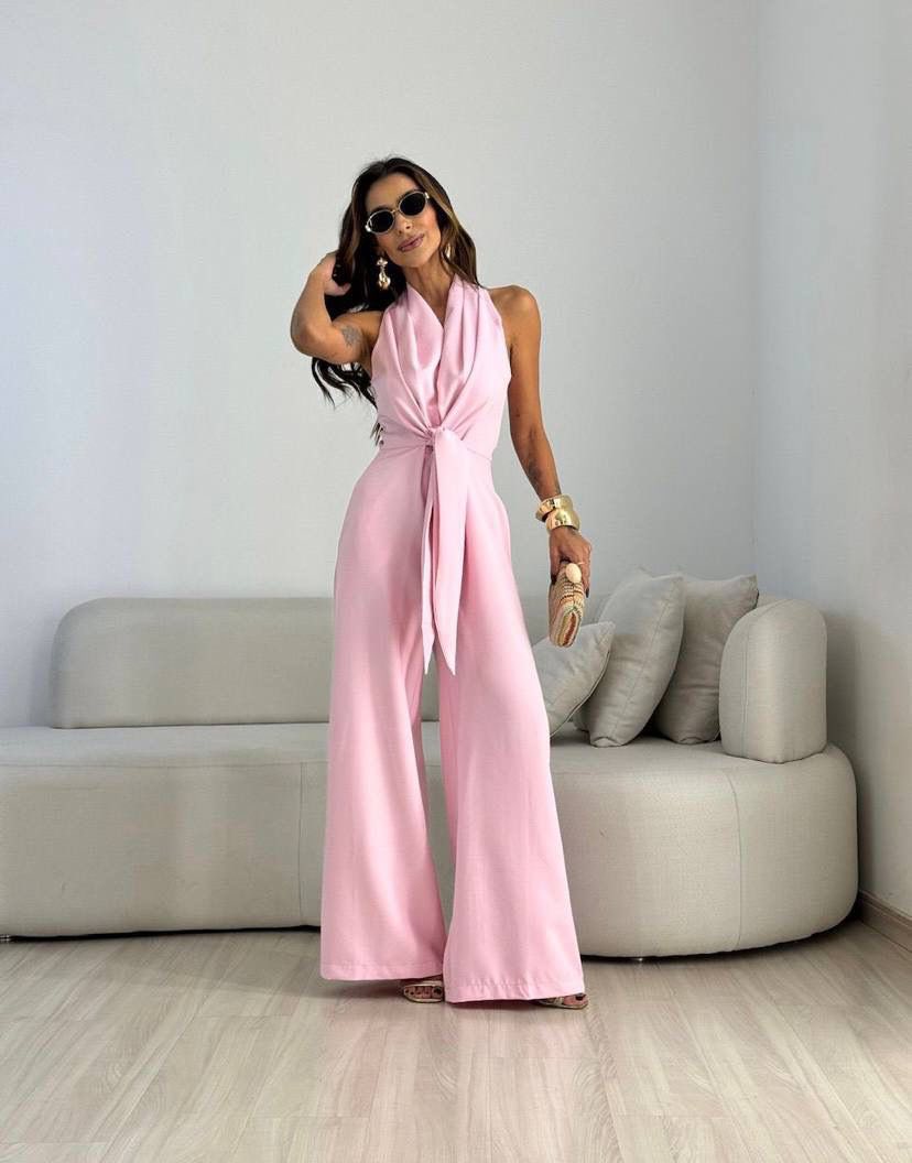 Marilyn - Halter Wide-Leg Jumpsuit
