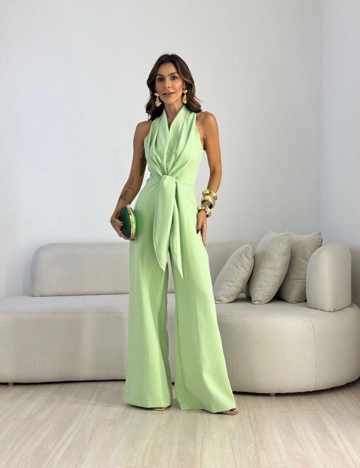 Marilyn - Halter Wide-Leg Jumpsuit